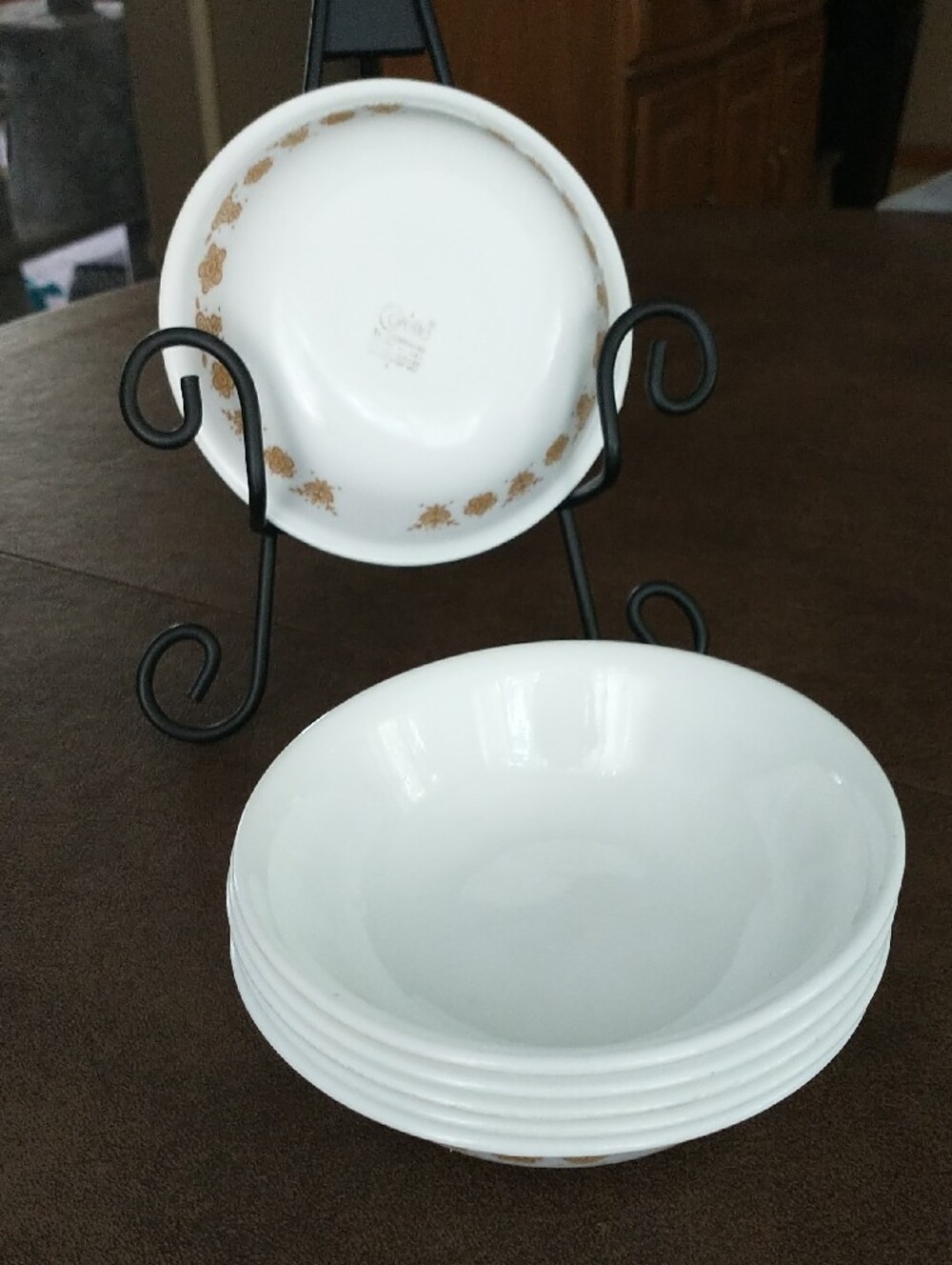 Corelle "Butterfly Gold" Small Serving Bowls - Set of 6 Vintage - Picture 4 of 6